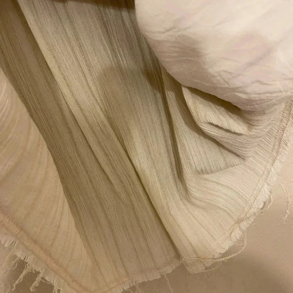 Knox Rose distressed hem sleeveless linen embroidered boho hippie western XL - Picture 8 of 10